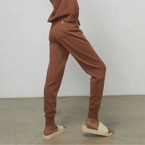 NEW Lunya cozy cotton silk jogger WALNUT Medium $198